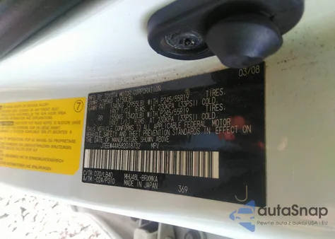 2008 Toyota Highlander Hybrid Limited from USA, damaged, VIN JTEEW44A582018732